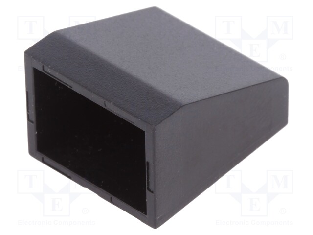 Stopper; for enclosures; UL94HB; Mat: ABS; black; 17.5mm