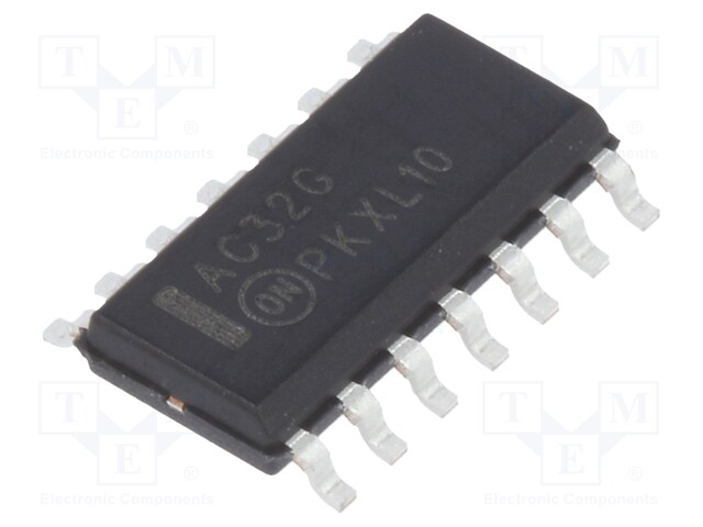 IC: digital; OR; Channels: 4; IN: 2; SMD; SO14; Series: AC; 2÷6VDC