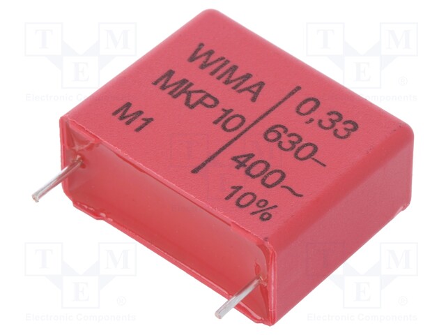 Capacitor: polypropylene; 330nF; 22.5mm; ±10%; 26.5x11x21mm