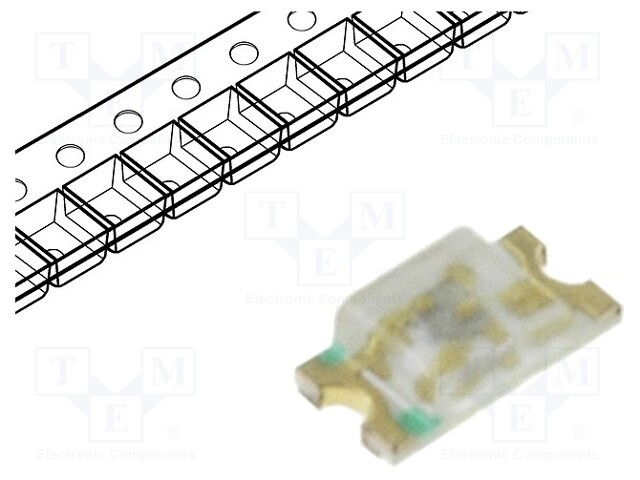 LED; SMD; 0603; blue; 20÷40mcd; 1.6x0.8x0.4mm; 130°; 2.8÷3.8V; 20mA