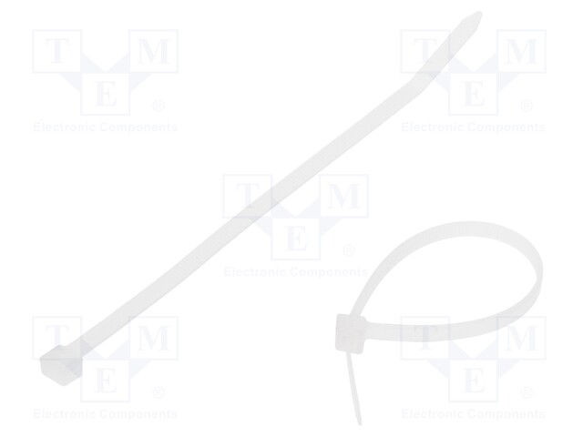 Cable tie; L: 160mm; W: 4.8mm; polyamide; 215N; natural; -40÷85°C