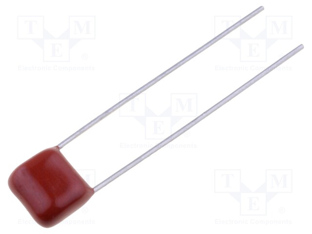 Capacitor: polyester; 100nF; 100VDC; Pitch: 5mm; ±10%; 7.5x7x4mm