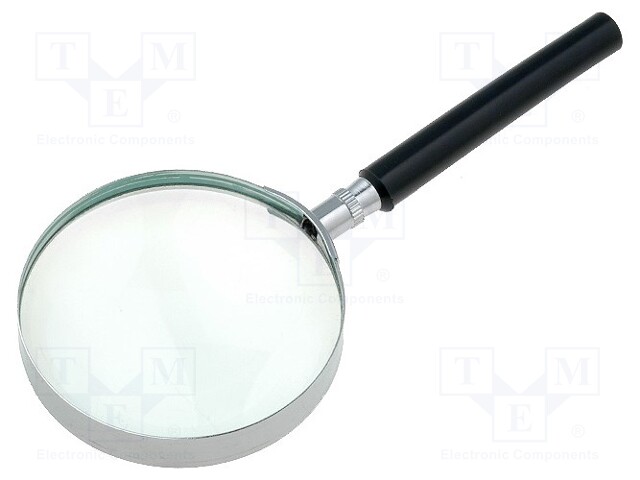 Hand magnifier; Mag: x4; Lens diam: 75mm