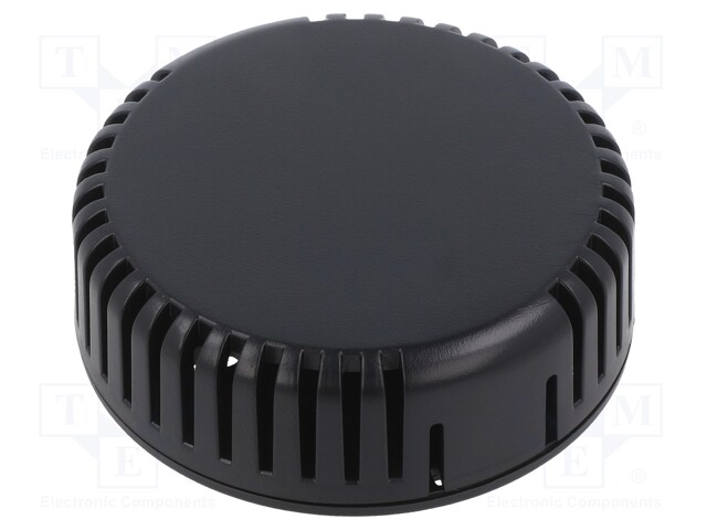 Enclosure: for alarms; Z: 20.3mm; ABS; black; Ø: 60mm; Series: 1551V