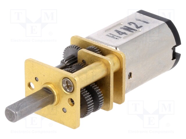 Motor: DC; with gearbox; HPCB 12V; 12VDC; 750mA; Shaft: D spring