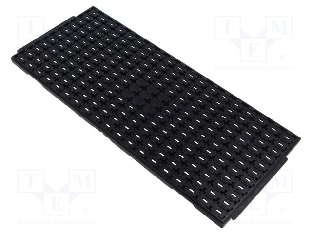 Electronic components tray; ESD; 8x13mm; black; BGA; waffle tray