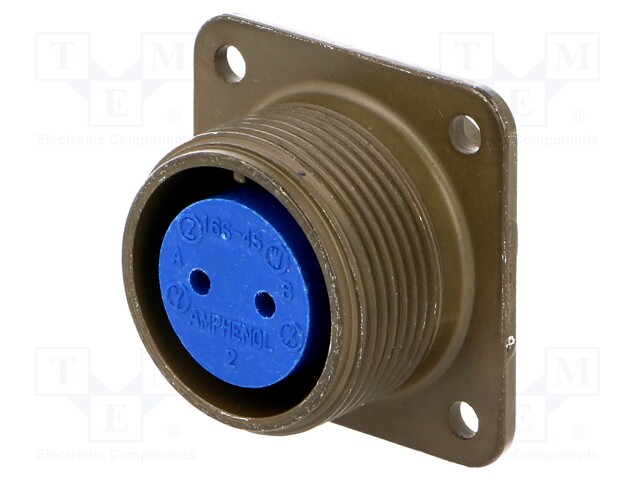 Connector: circular; Series: 97; socket; female; PIN: 2; soldering