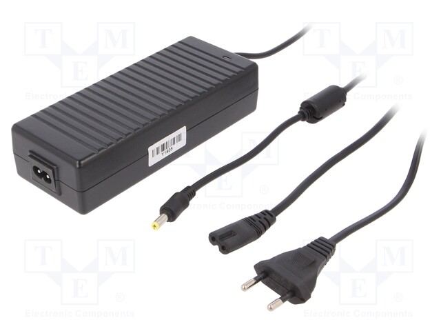 Power supply: switched-mode; 12VDC; 8.33A; Out: 5,5/2,1; 100W; 83%