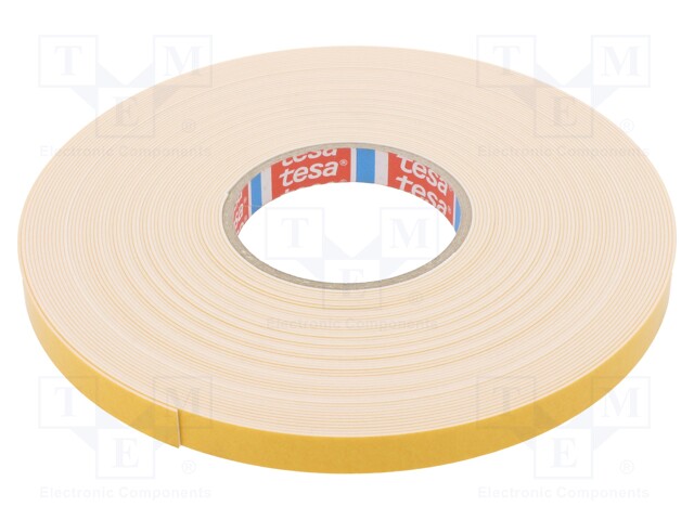 Tape: fixing; W: 15mm; L: 25m; D: 1.1mm; V: double-sided; acrylic; 80°C