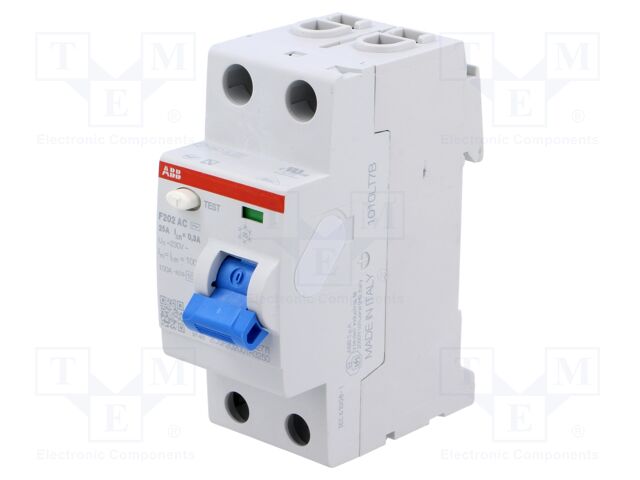 RCD breaker; Inom: 25A; Ires: 300mA; Max surge current: 5000A; 400V