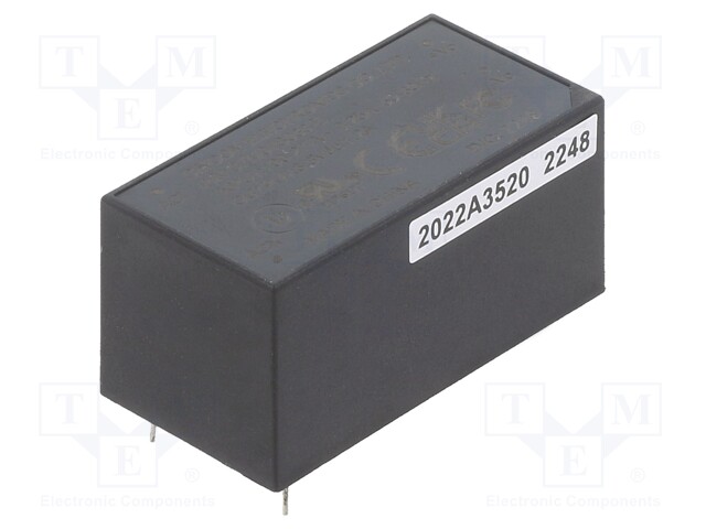 Converter: AC/DC; 4W; 85÷305VAC; 120÷431VDC; Iout: 1200mA; 74%; PCB