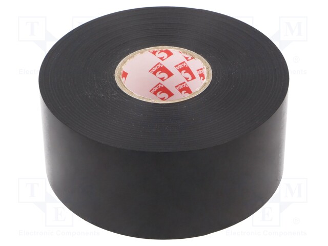 Tape: electrical insulating; W: 50mm; L: 33m; Thk: 0.25mm; black