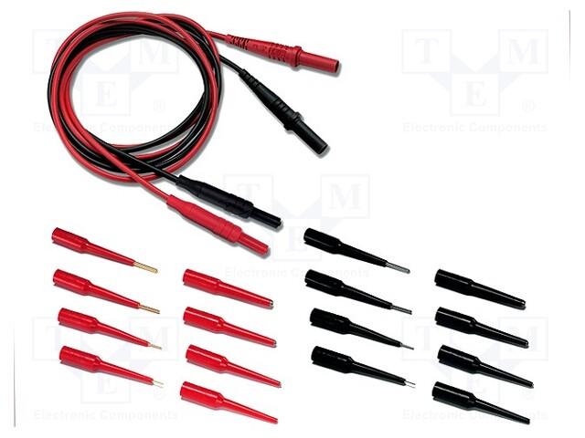 Test acces: kit; red and black; 60VDC