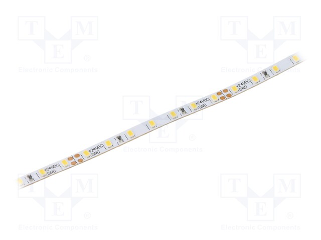 LED tape; white cold; LED/m: 140; SMD; 2216; 24V; 3.5mm; white PCB