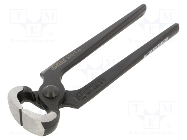 Carpenters pincers; end,cutting; phosphate head,forged,cure