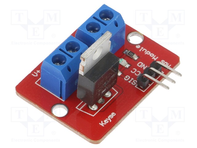 Module: executive module; 0÷24VDC; IRF520; 0÷5A; 3.3÷5V