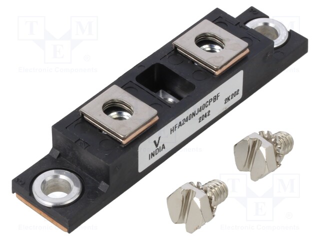 Module: diode; common cathode,double; 400V; If: 240A; TO244; screw