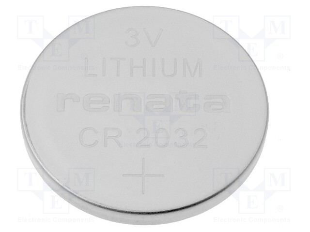 Battery: lithium; 3V; coin; Ø20x3.2mm; 225mAh; non-rechargeable