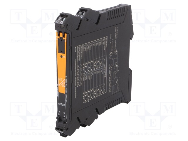 Converter: analog signals; DIN; 24÷230VDC; 12.5x117.2x114mm