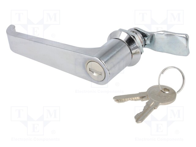 Lock; zinc and aluminium alloy; 21mm; chromium; Key code: 1333