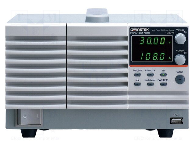 Power supply: programmable laboratory; Ch: 3; 250VDC; 4.5A; 250VDC