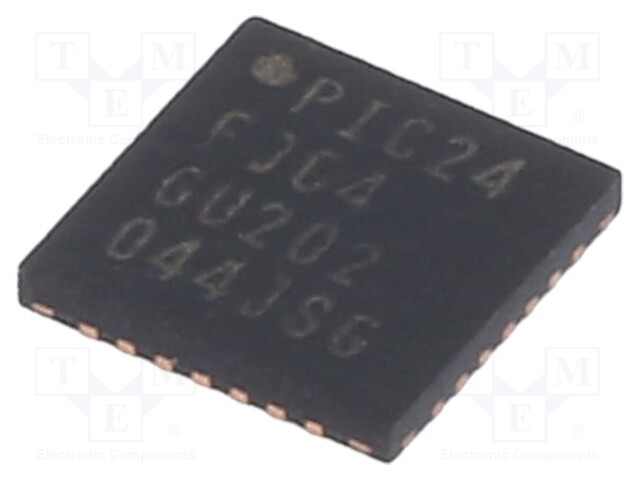 PIC microcontroller; Memory: 64kB; SRAM: 8.192kB; 2÷3.6VDC; SMD