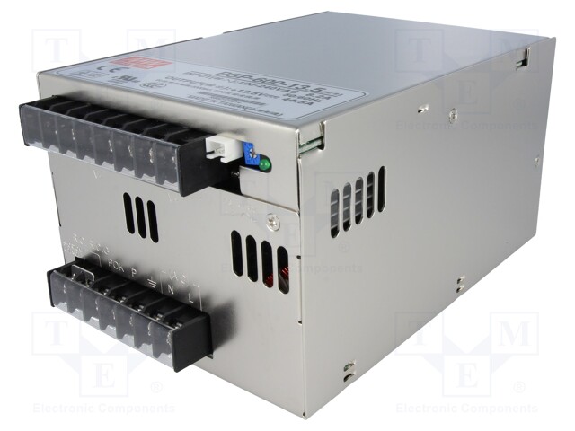 Power supply: switched-mode; modular; 600W; 13.5VDC; 170x120x93mm