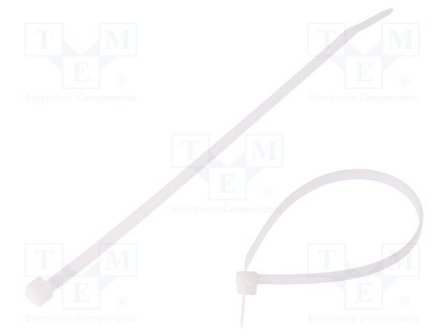 Cable tie; L: 200mm; W: 4.8mm; polyamide; 215N; natural; -40÷85°C