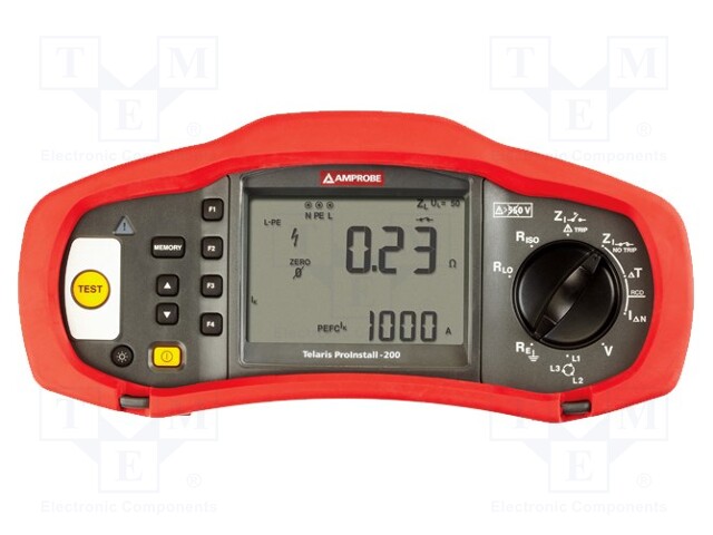 Appliance meter; LCD,with a backlit; 100V/250V/500V/1000V; IP40