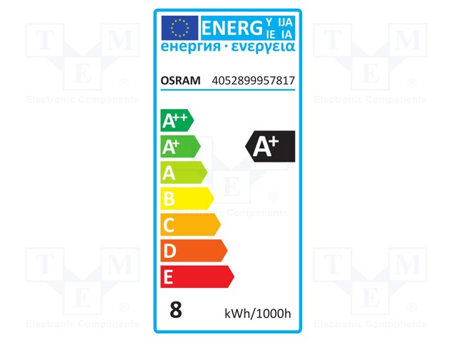 LED lamp; warm white; GU5,3; 12VAC; 621lm; 7.2W; 36°; 2700K