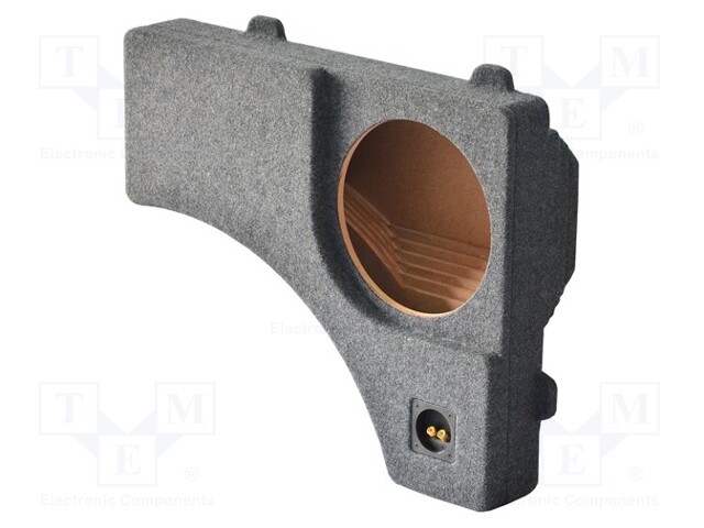 Car loudspeaker enclosure; MDF; gray melange; textil; 25l; 300mm