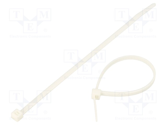 Cable tie; L: 150mm; W: 3.5mm; polyamide; 135N; white; Ømax: 35mm