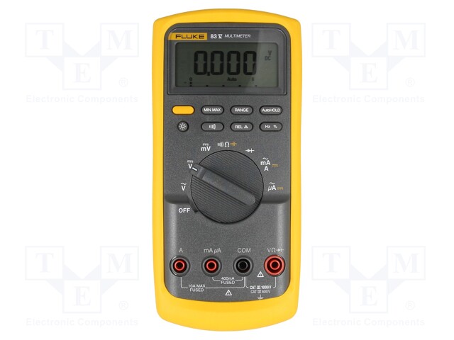 Digital multimeter; LCD (6000),with a backlit; 0.01÷60S; IP30