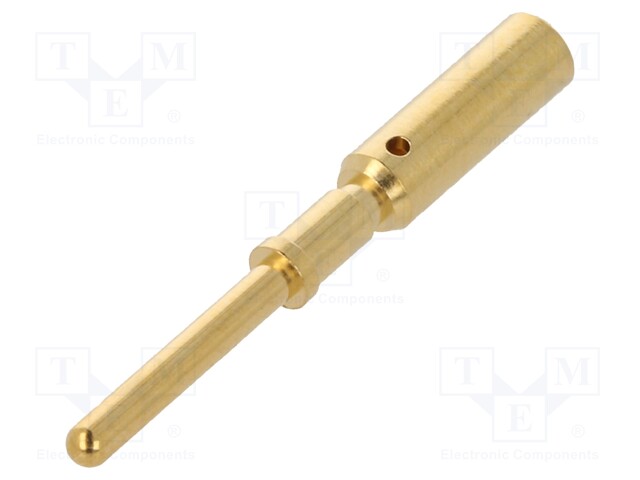 Contact; male; 1.5mm2; gold-plated; crimped; for cable