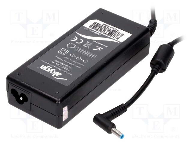 Power supply: switched-mode; 19.5VDC; 4.62A; 90W; Case: desktop