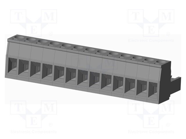 Connector: pluggable terminal block; plug; female; straight; grey