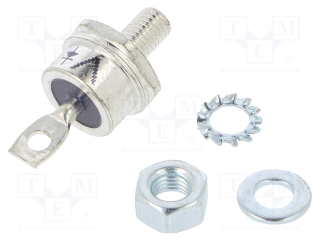 Diode: stud rectifying; 1.6kV; 1.4V; 85A; anode stud; DO203AB