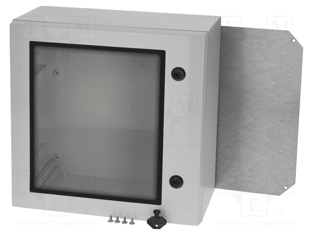 Enclosure: wall mounting; X: 300mm; Y: 300mm; Z: 210mm; ARCA; grey