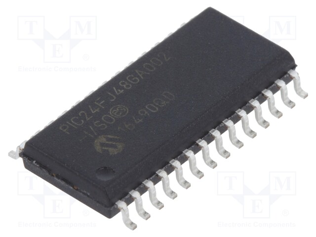 PIC microcontroller; Memory: 48kB; SRAM: 8kB; 32MHz; SMD; SO28