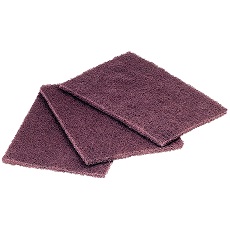 Wipe: Scotch-Brite™ Blending Hand Pad 7446 micro abrasives material; 152x228mm; Colour: brown