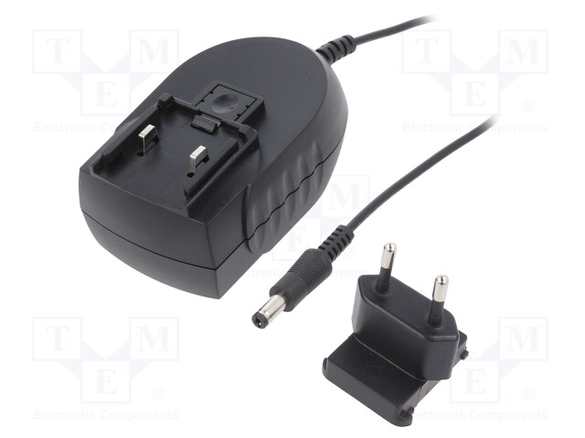 Power supply: switched-mode; voltage source; 15VDC; 2A; 30W; plug