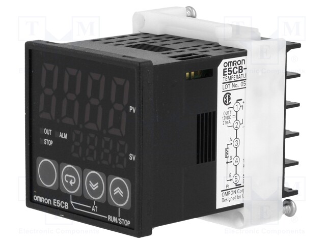 Module: regulator; Pt100; temperature; SSR; OUT 2: SPST-NO; panel