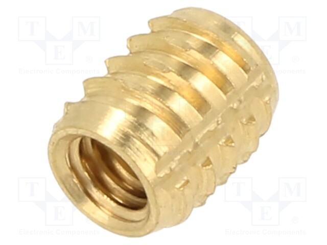 Threaded insert; brass; M4; L: 7.1mm; TRISERT®