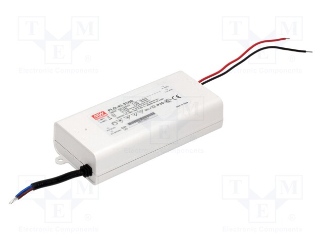 Power supply: switched-mode; LED; 40W; 45÷80VDC; 500mA; 180÷295VAC