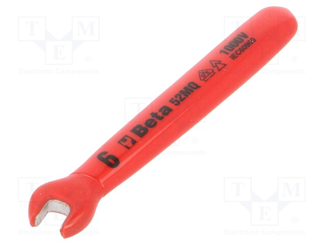 Wrench; insulated,single sided,spanner; 6mm; EN 60900,VDE