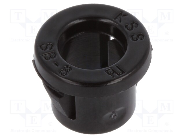 Grommet; Ømount.hole: 7.9mm; Øhole: 5.8mm; black