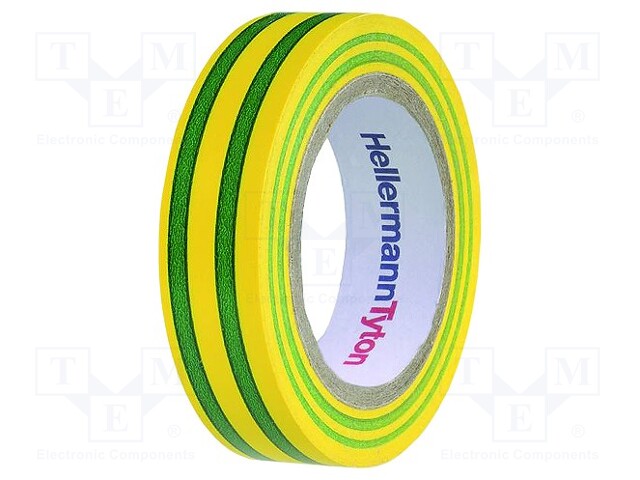 Tape: electrical insulating; W: 15mm; L: 10m; D: 0.15mm; PVC film