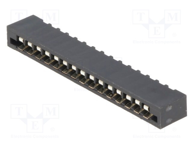 Connector: FFC (FPC); straight; PIN: 15; NON-ZIF; THT; tinned; 20mΩ
