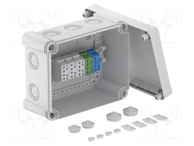 Enclosure: junction box; X: 191mm; Y: 241mm; Z: 126mm; polycarbonate