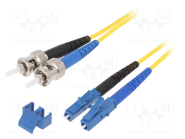 Fiber patch cord; OS2; LC/ST; 2m; LSZH; Optical fiber: 9/125um